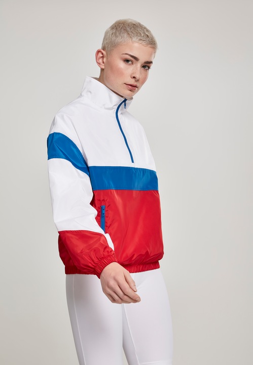 Produktbild Urban Classics Ladies 3-Tone Stand Up Collar Pull Over Jacket (XS)