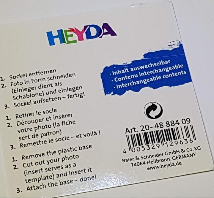 Actual product image Heyda Snow globe magnet