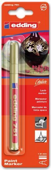 Produktbild Edding 751 Glanzlack-Marker (Gold, 2 mm, 1 x)