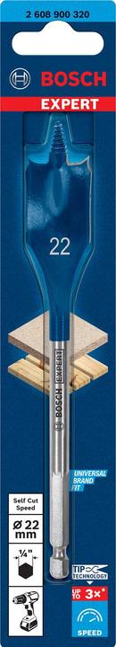 Immagine prodotto Bosch Professional Zubehör EXPERT Fresa piana a velocità di taglio automatica, 22 x 152 mm (4-22 millimetri)
