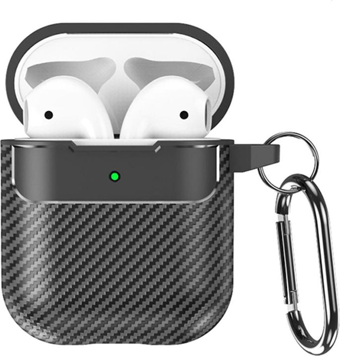 Produktbild Techsuit - CarbonFiber - for AirPods 1 / 2 - Black (Ladecase Hülle)