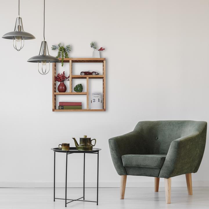 Actual product image Relaxdays Walnut (50 x 15 x 50 cm)