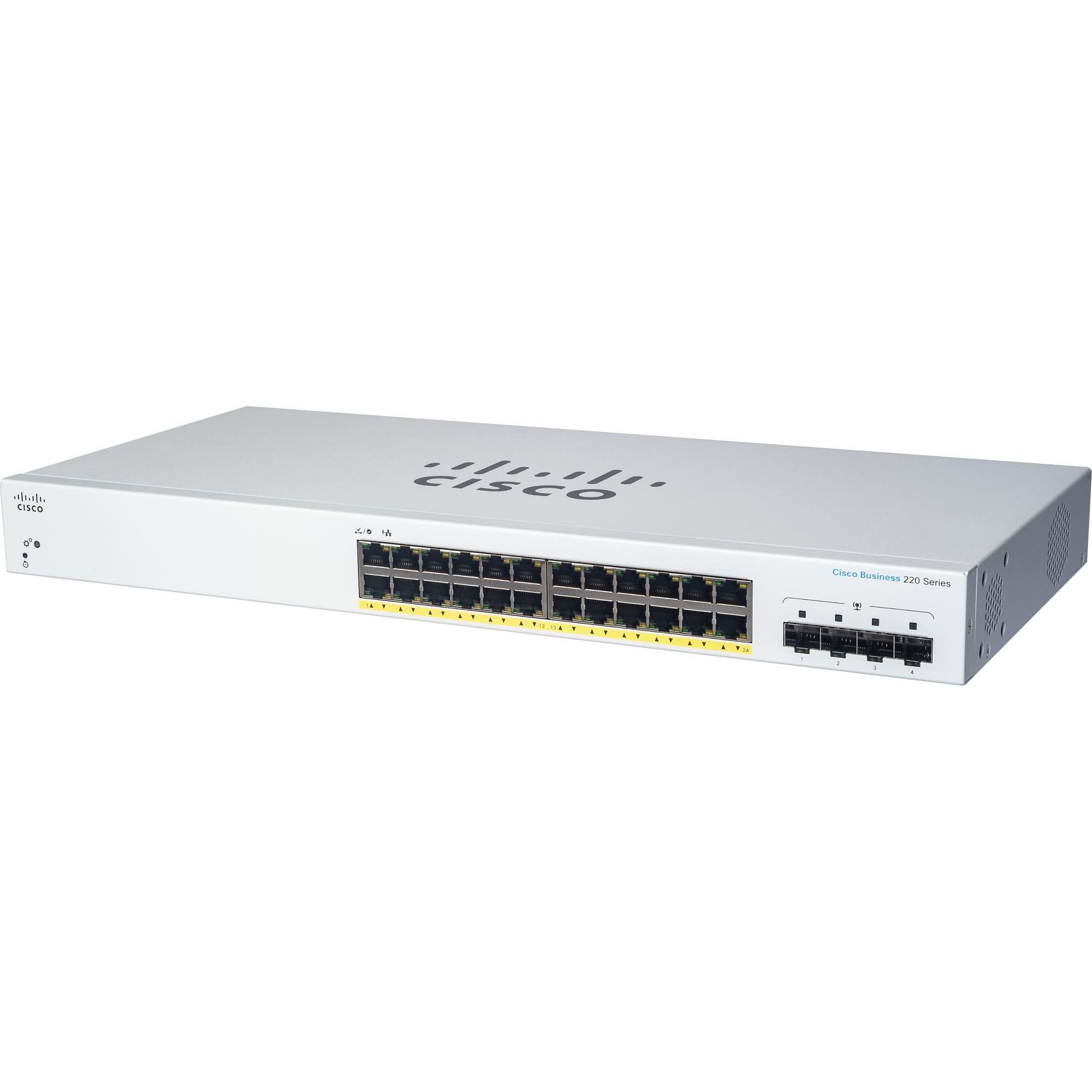 Cisco CBS220-24T-4G (28 Ports), Netzwerk Switch, Weiss