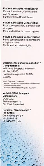 Produktbild Futuro BRW Futuro Lens Aqua (Hartlinsenpflege, 200 ml)