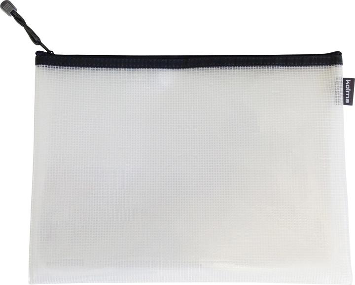 Kolma Pochette zippée Mesh Bag A4 anthracite
