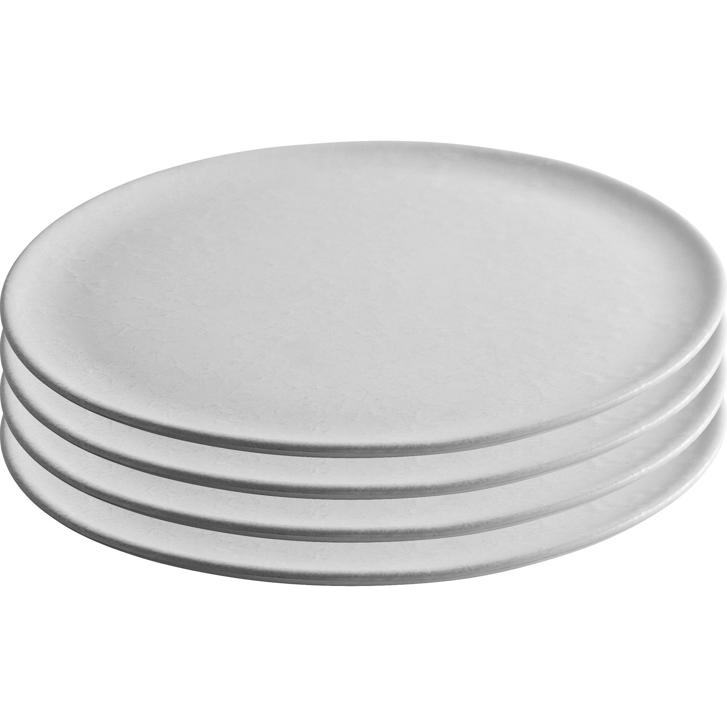 Aida Teller fl.28cm white, Teller, Weiss