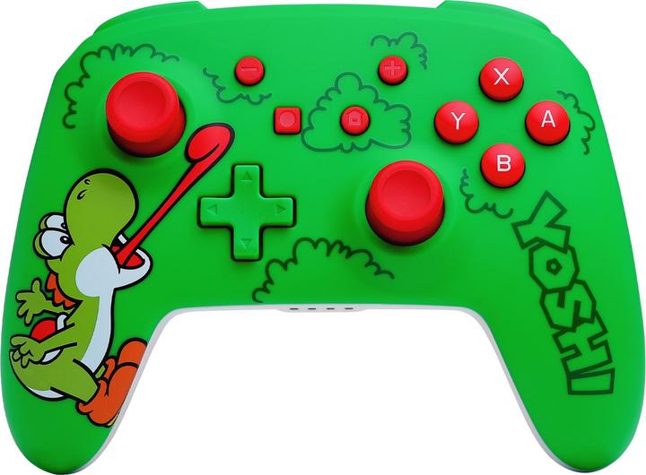Produktbild PowerA - Wireless Controller for Nintendo Switch - Hungry Yoshi - Green (Switch, Switch OLED, Switch Lite)