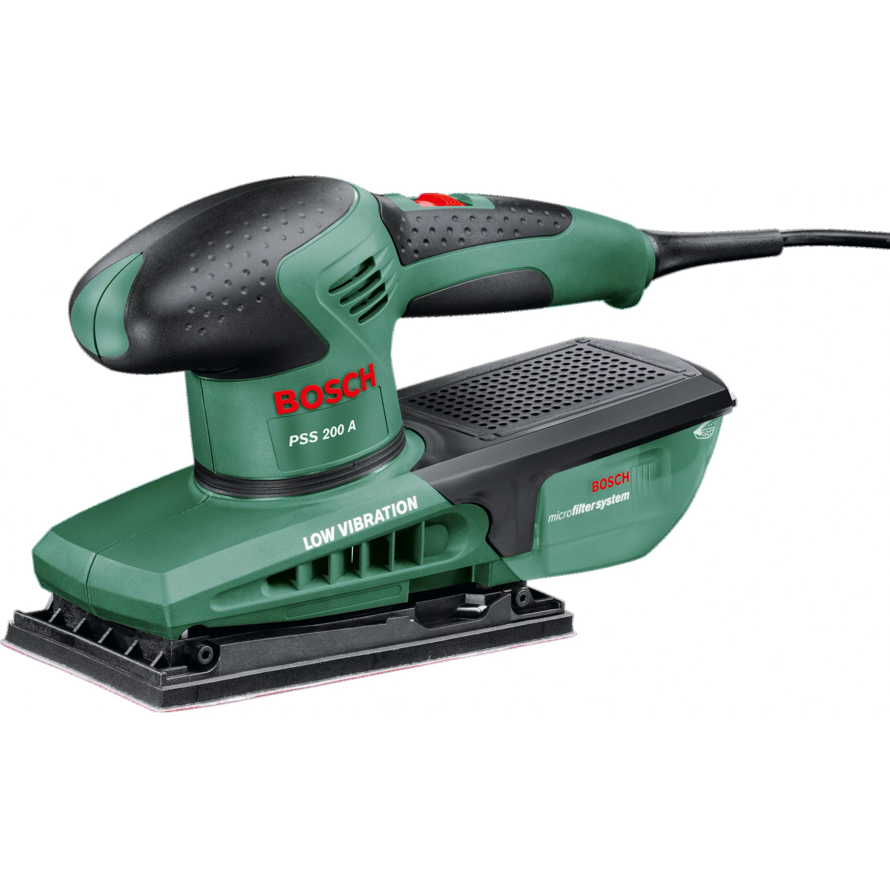Bosch Home & Garden, Rettificatrice + Lucidatrice, Pss 200 A (Levigatrice Orbitale, 200 W)