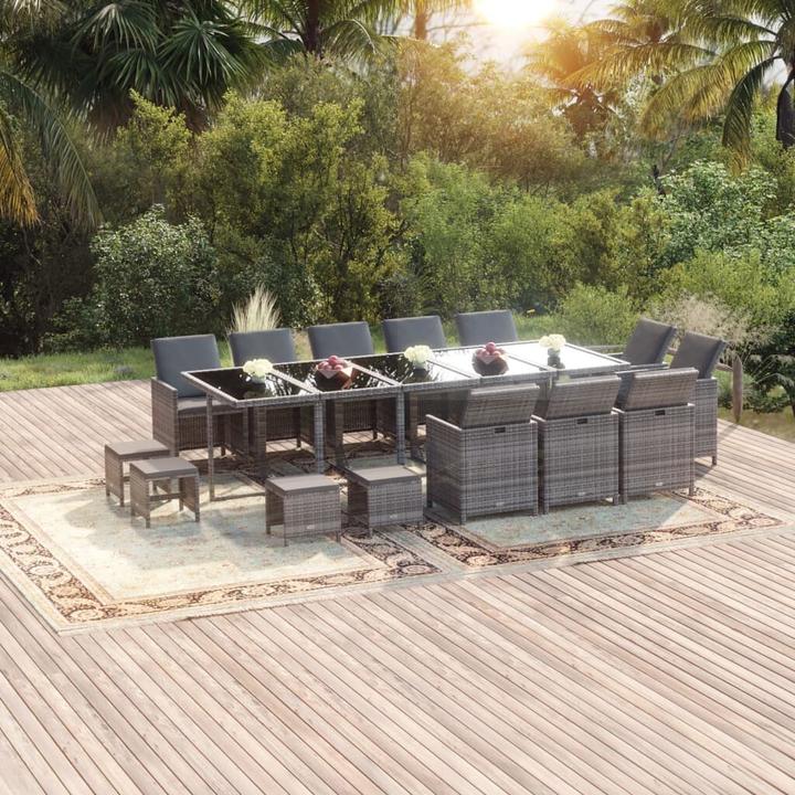 Produktbild vidaXL Garten Essgruppe (275 x 107 x 74 cm)