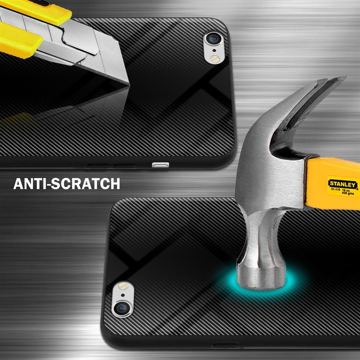 Productafbeelding Cadorabo TPU gestreepte glasplaat (Apple iPhone 6)