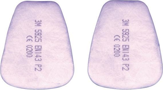 Actual product image 3M P2 Particle insert filter 5925 (Replacement respirator filter)