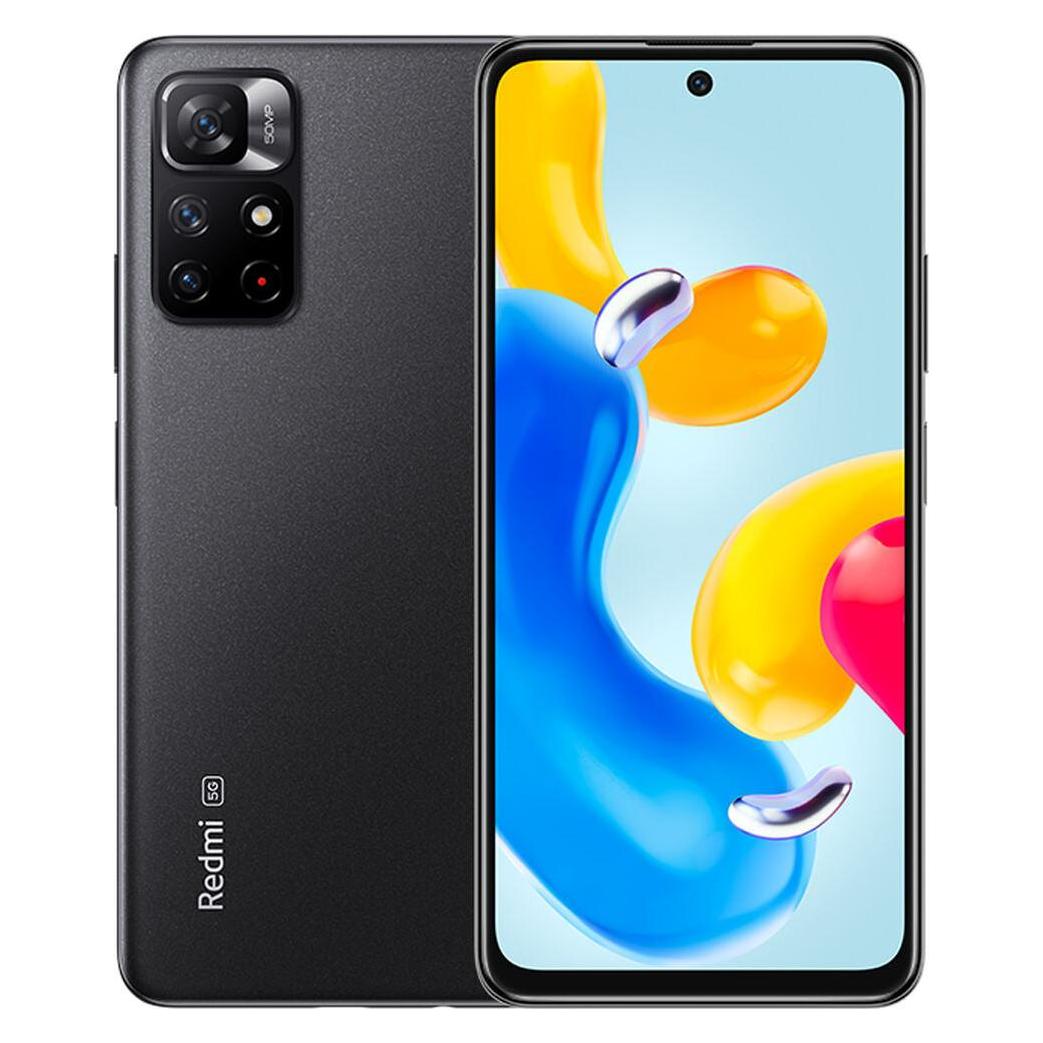 Xiaomi Redmi Note 11S 5G (64 GB, Midnight Black, 6.60", Dual SIM, 5G), Smartphone, Schwarz
