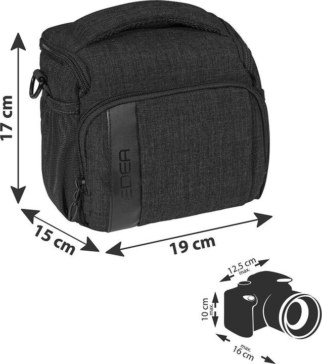 Produktbild Pedea Kameratasche Gr. L FASHION Foto Tasche, schwarz (Kamera Schultertasche)