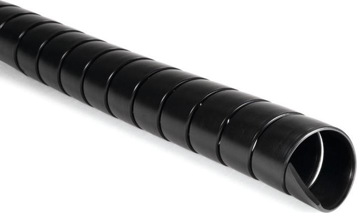 Immagine prodotto HellermannTyton SPF20-PP-BK Tubo a spirale nero 1 m (Tubo a spirale per cavi, 100 cm)