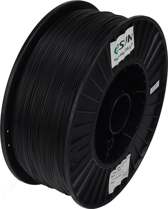 Actual product image eSUN ABS+ 1.75mm BLACK 2.5kg (ABS, 1.75 mm, 2500 g, Black)