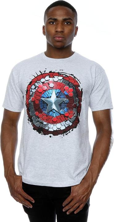 Produktbild Captain America Civil War Hex Shield TShirt (XL)