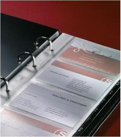 Produktbild Sigel Ice Visitenkartenringbuch Torino (9 x 6 cm)