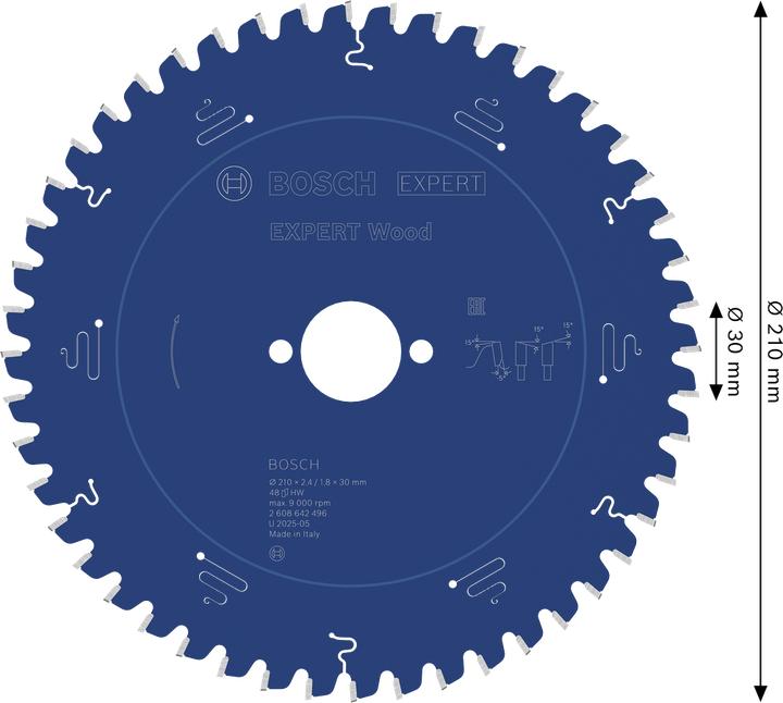 Immagine prodotto Bosch Professional Zubehör Lama di sega circolare Expert for Wood