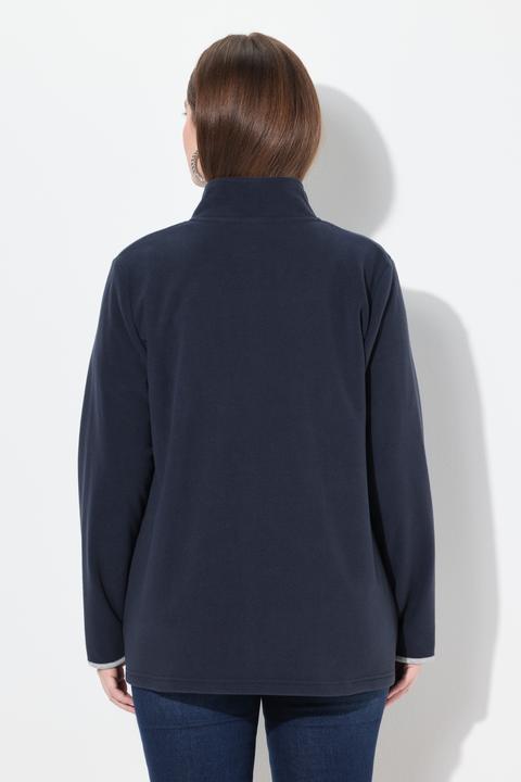 Produktbild Ulla Popken Trachten-Fleecejacke, Edelweiss-Stickerei, 2-Wege-Zipper (46, 48)