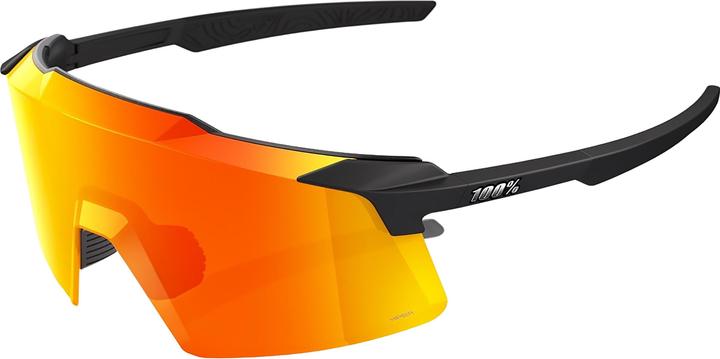 Actual product image 100% Aerocraft - Soft Tact Black - HiPER Red Multilayer Mirr (Soft Tact Black, Red)