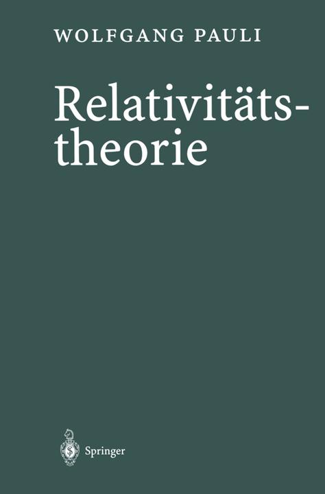 Produktbild Relativitätstheorie (Deutsch, Wolfgang Pauli, 2012)