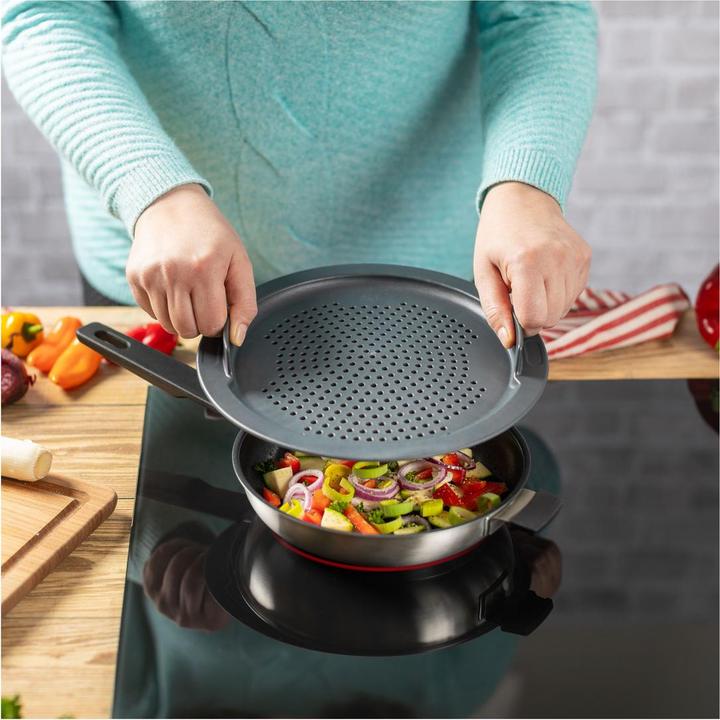 Actual product image Kuhn Rikon SMART & COMPACT Strainer & Splatter guard Ø 20 / 24 cm (24 cm, Plastic)