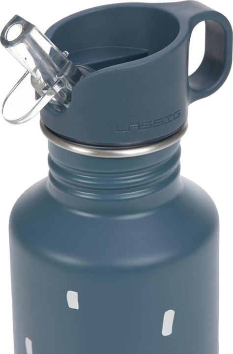 Immagine prodotto Lässig Edelstahl Kinder Trinkflasche 500 ml - Happy Prints, Dunkelblau (0.50 l)