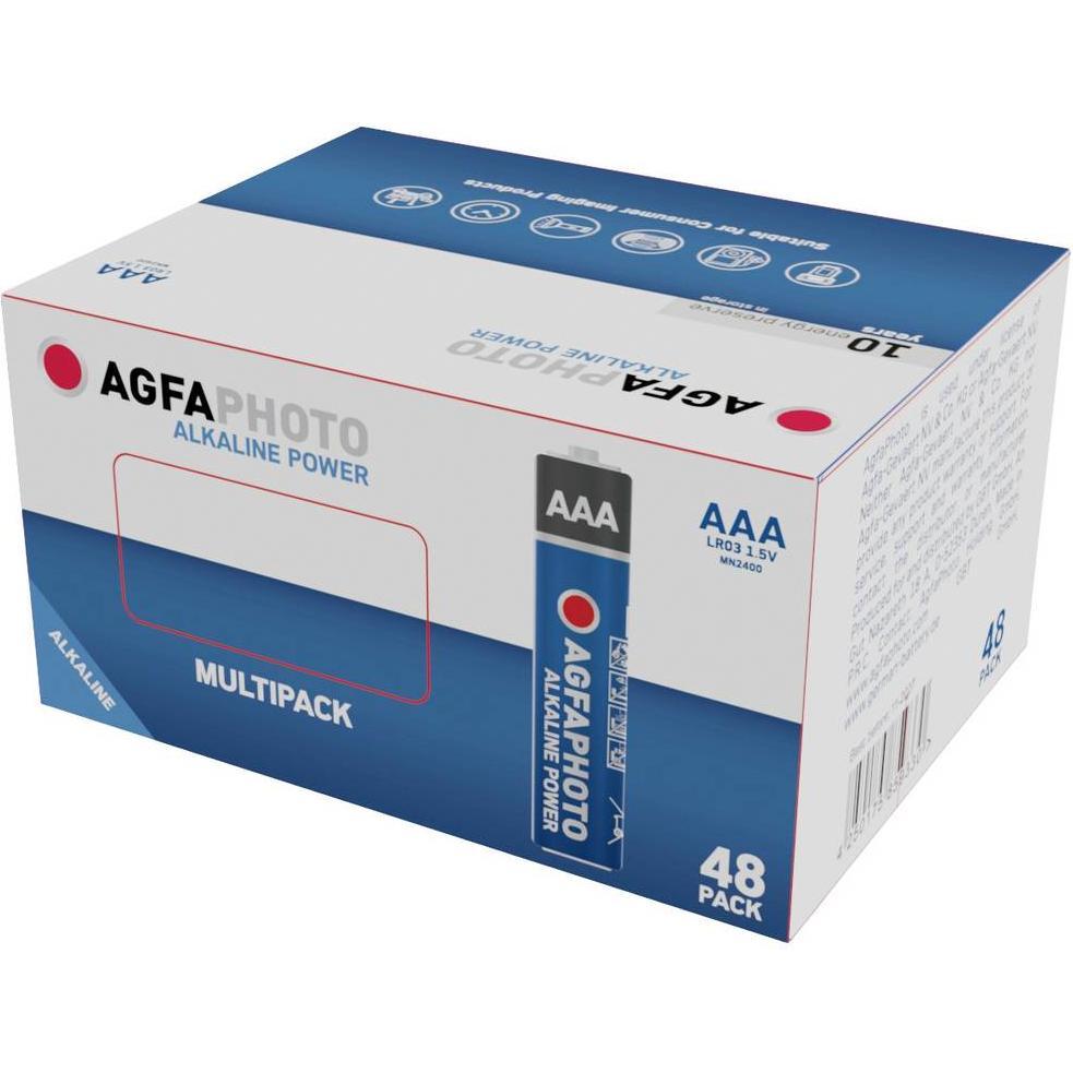 Thumbnail - AGFAPHOTO Power LR03 Micro (AAA)-Batterie Alkali-Mangan 1.5 V 48 St. (48 Stk., AAA), Batterien + Akkus