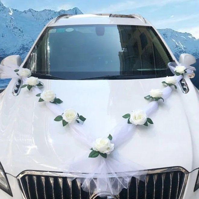 Immagine prodotto MU Style Fiori artificiali auto matrimonio (1 pz.)