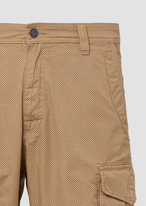 Produktbild S.Oliver Bermuda File: Gemusterte Cargo-Bermuda aus Baumwollmix im Relaxed Fit (36)