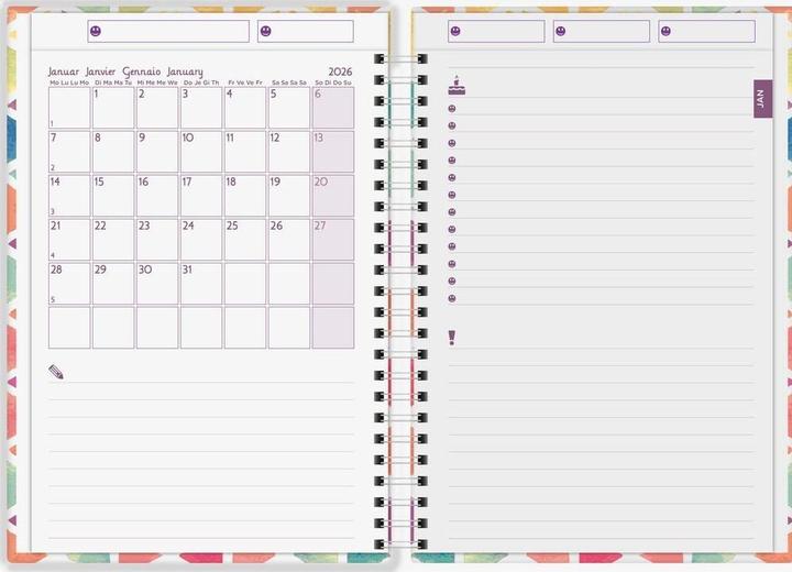 Actual product image Biella Family agenda (14.5 x 20.5 cm, German, English, Italian, French)