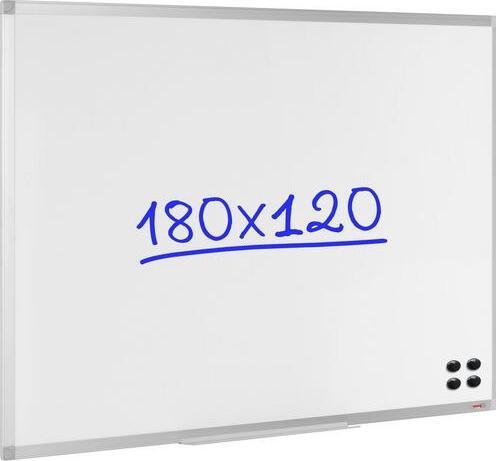 Actual product image Viking Whiteboard Standard Steel Magnetic 1800 mm x 1200 mm (180 x 120 cm)