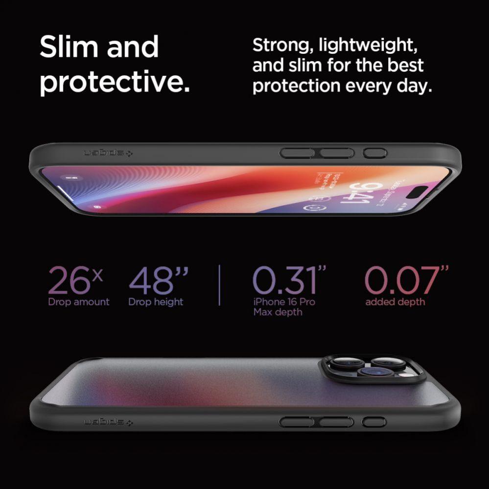 Thumbnail - Spigen Ultra Hybrid iPhone 16 Pro Max frost black ACS07995 (Apple iPhone 16 Pro Max), Smartphone Hülle, Schwarz