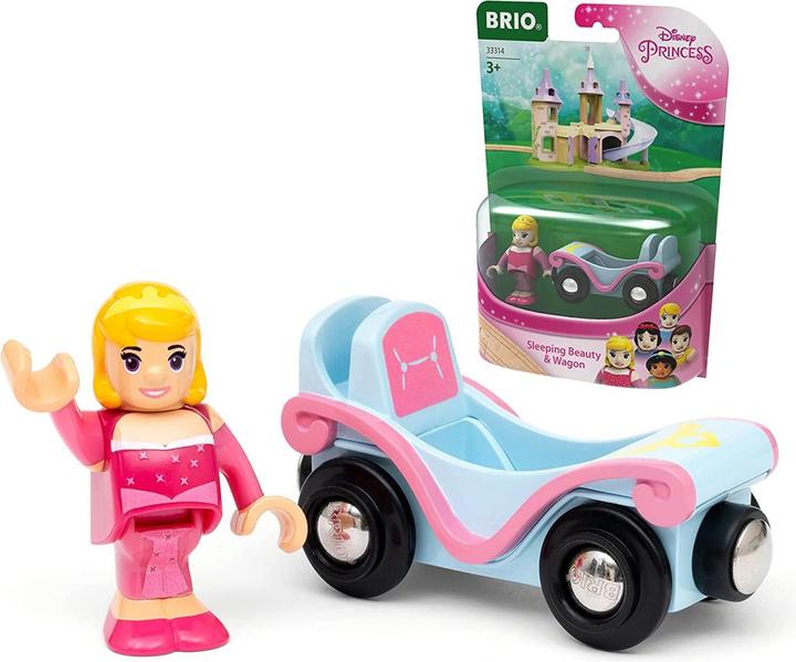 Actual product image Brio Train Disney Princess Aurora with wagon
