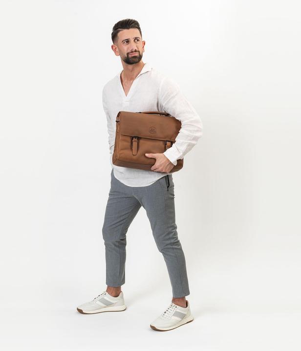 Image du produit Farmhood Porte-documents Nashville XL 2 compartiments cuir 39 cm