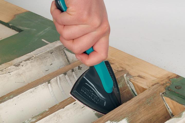 Produktbild wolfcraft 1 Eckenschleifer mit Klettgewebe 95mm