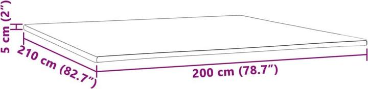 Produktbild vidaXL Matratzenauflage (200 x 210 cm)