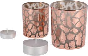 Actual product image Ptmd lantern Desiree giraffe pattern pink 10 cm