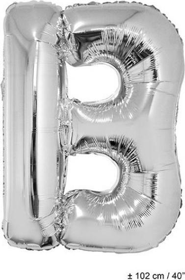 Actual product image Espa Foil balloon letter B silver 102cm giant balloon (1 x)