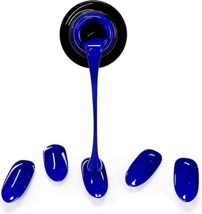 Actual product image Neonail UV Gel Stickers Easy On M01 Blue 15 Patterns Nail Stickers Nail Polish Strips Gel Nail Stick (Nail varnish dryer, M01)