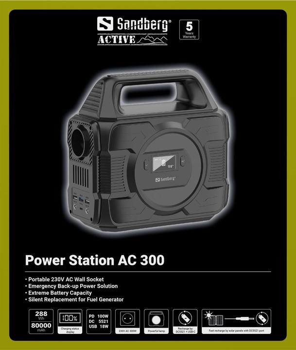 Actual product image Sandberg 420-84 (296 Wh, 2.90 kg)