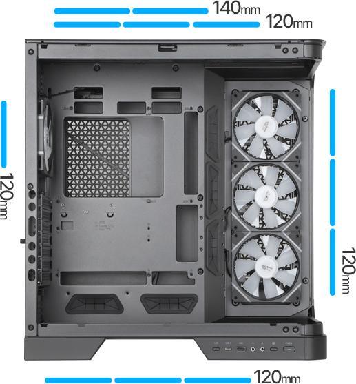 Produktbild Darkflash Tech Torre Darkflash Dy570 Negra Atx (ATX, mATX, Mini-ITX)
