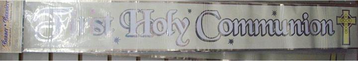 Actual product image Unique Party Flag Slide First Holy Communion