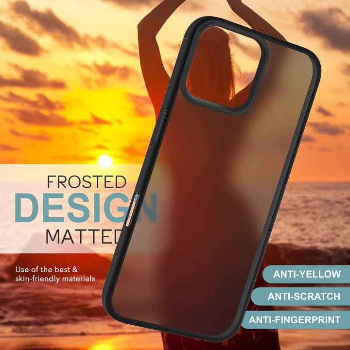 Actual product image Nalia Matte hybrid cover semi-transparent (Apple iPhone 16 Pro Max)