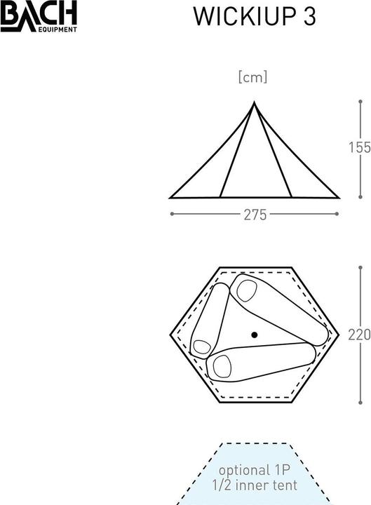 Produktbild Bach Wickiup 3 (2.10 kg, 3 Personen)