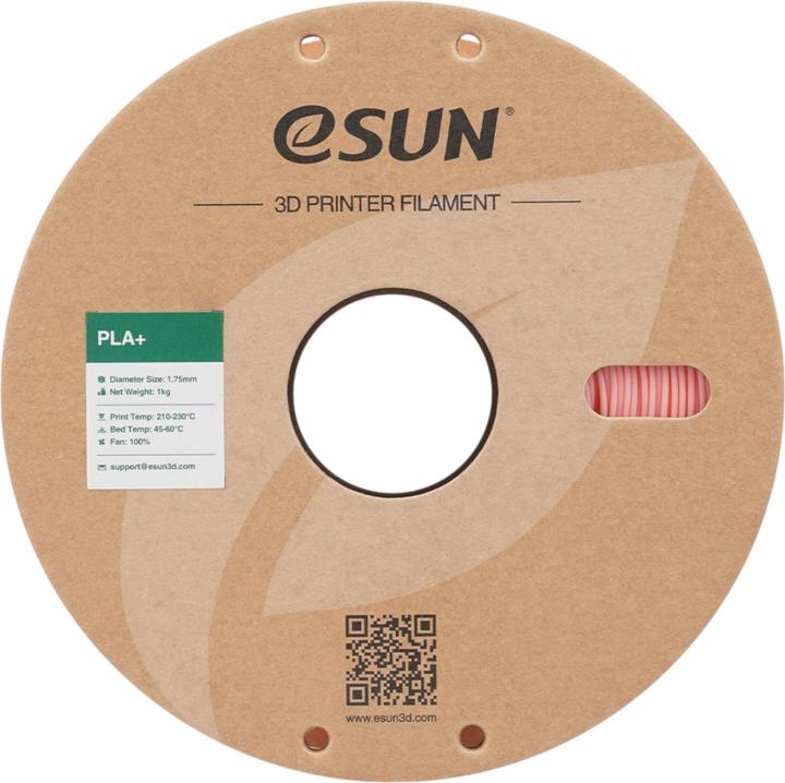 Produktbild eSUN PLA+ Baby Pink Filament 1.75mm 1Kg (PLA+, 1.75 mm, 1000 g, Rosa)
