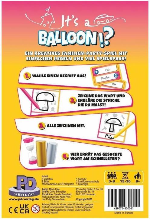 Produktbild Intl Games It's a Balloon? (d) (Deutsch, 3 - 8 Spieler)