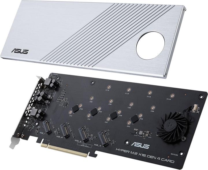 Actual product image ASUS Hyper M.2 x16 Gen 4 card