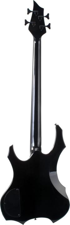 Produktbild Rocktile BattleBone E-Bas mit Humbucker Pickups, Skull Dots Inlays und High-Gloss-Finish (E-Bass)