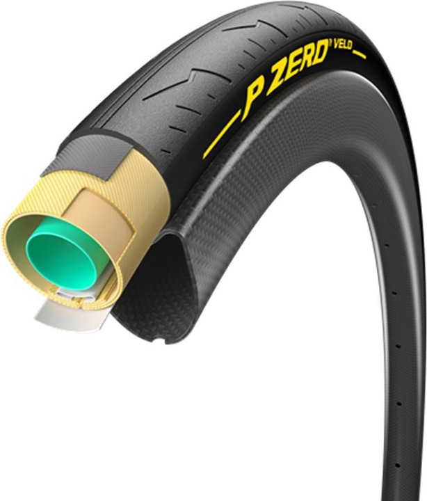 Produktbild Pirelli P Zero Velo 700x25C TUB Collé (28 x 1.00, 28-622)